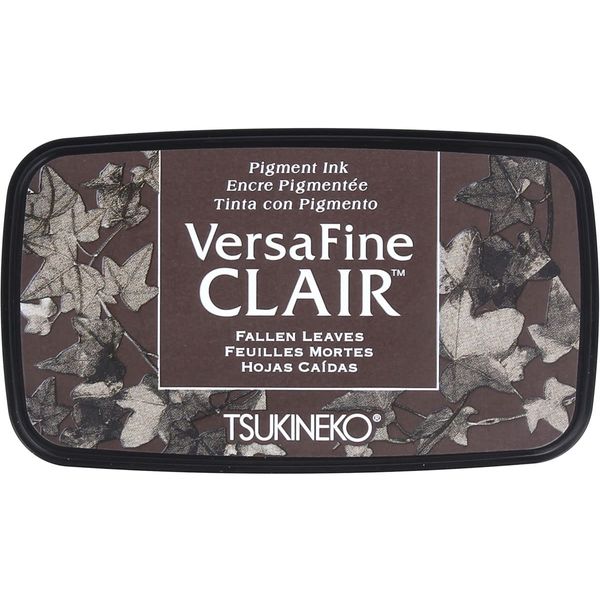 Tsukineko Fallen Leaves Versafine Clair Ink Pad, Synthetic Material, Brown, 5.6 x 9.7 x 2.3 cm