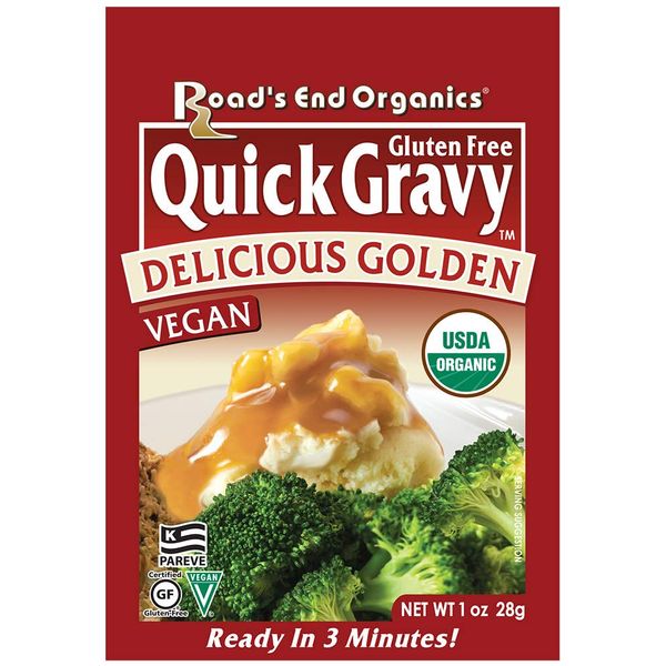 Road's End Organics Gluten Free Golden Gravy Mix, 1 Ounce Pouch (Pack of 12)