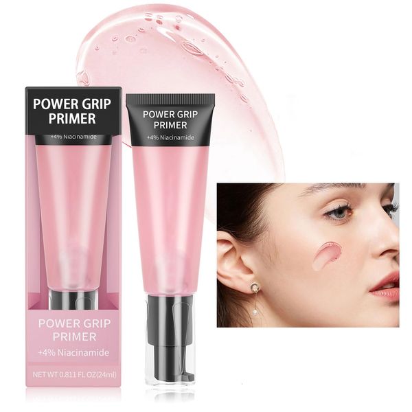 Face Primer, Pink Primer Makeup, Long Lasting Face Primer Moisturizing Face Powder Primer, Hydrating Skin Evens And Brighten Makeup Primer For Face With Hyaluronic Acid, Gel-Based Face Primers (Pink)