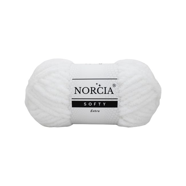 NORCIA Softy Yarn, Fluffy Yarn, 100 gr (76 Yds) Soft Yarn for Crocheting, Plush Yarn for Amigurumi, Chenille Yarn, Baby Blanket Yarn Crochet & Knitting, Fur Yarn