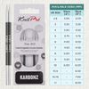 KnitPro Karbonz Interchangeable Circular Needles 4" (10cm) | 4.00 mm