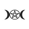 Triple Moon Wicca Temporary Tattoo/Wiccan Witch Tattoo