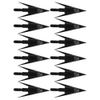 e5e10 12Pcs Fishing Arrowheads Screw-on Points 150 Grain Black Bowfishing Screw Tips Broadheads for Fishing Arrow Compound Bow, Crossbow and Recurve Bow (Type1)