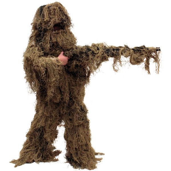 Red Rock Outdoor Gear Men's Youth Ghillie Suit, Desert Camouflage, 14-16