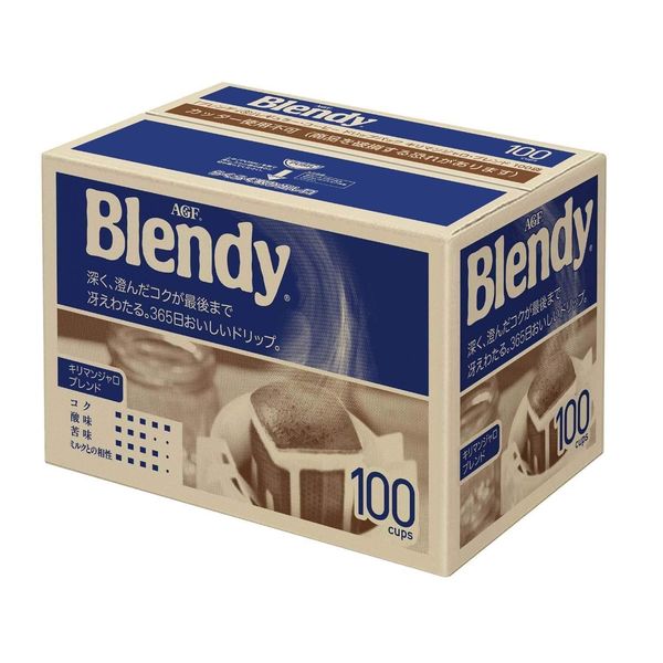 AGF Blendy Drip Coffee Kilimanjaro Blend 100 Bags