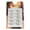 D-ONE Natural False Eyelashes, 5 Pairs (A04, Super Natural Nude Brown)