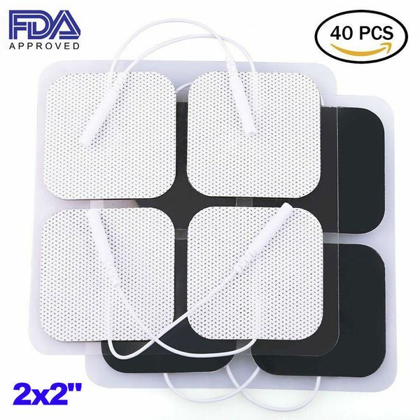 40PCS Replacement T*ns Electrode Pads E*S For Intensity Twin Stim III Unit BULK