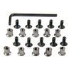 TACFUN KeyMod Rail 20 PCS KeyMod Screw & Nut - 10 Set Pack With Wrench