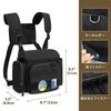 CURMIO Binoculars Storage Bag, Front Rack, Pushing Activity, Bird Watching, Large Capacity, Black