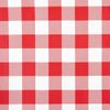 Jolee Fabrics Red and White Gingham PVC Vinyl Rectangle Tablecloth - 140 x 200cm