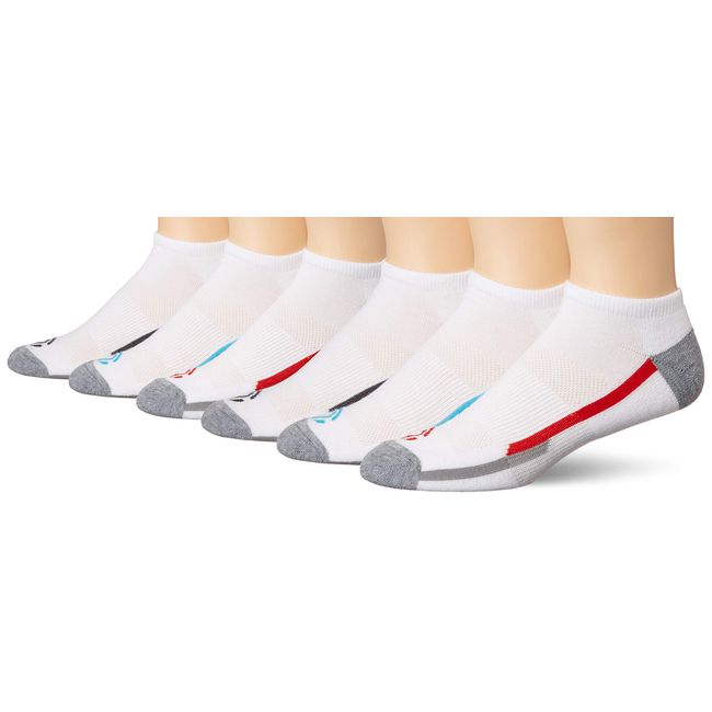 C9 Champion Unisex Adult Training Low Cut Socks, White With Black, Blue, Or Red Accent, 6-12 US