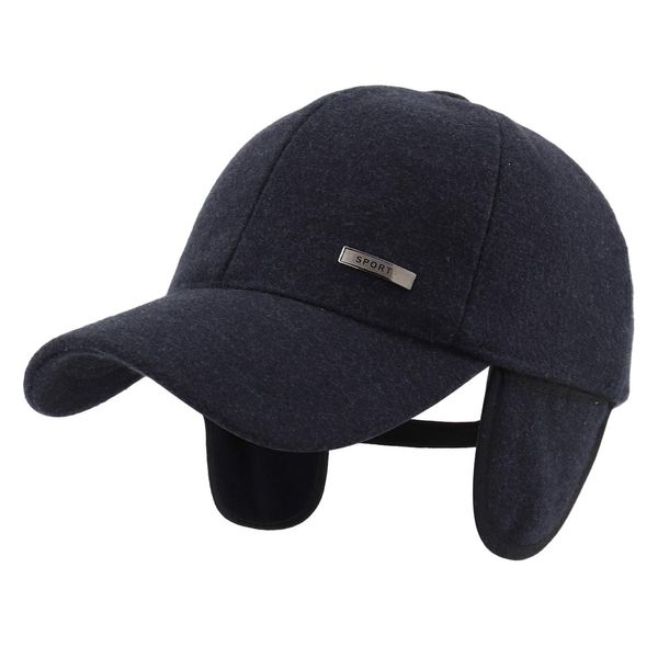 Gisdanchz Cap Mit Ohrenklappen,Baseball Cap,Cap Ohrenklappen Basecap Herren Caps Winter Marine