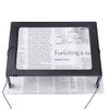 Hands-Free Magnifying Glass Large Full-Page Rectangular 3X Magnifier LED Lighted Illuminated Foldable Desktop Portable for Elder