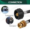 12FT High-pressure Propane Adapter Hose1lb to 20lbConverter