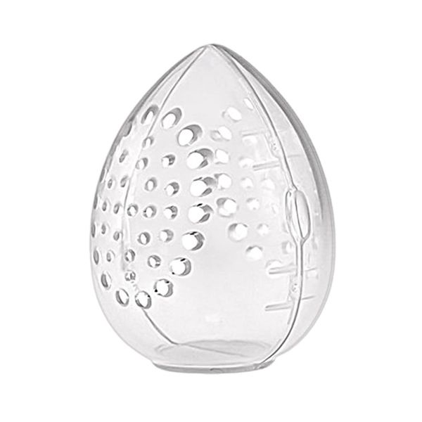 HoitoDeals Egg Beauty Sponge Stand Storage Case Makeup Blender Puff Holder Empty Cosmetic Egg Shaped Rack (1Pcs Clear)