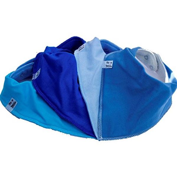 Bibbles Bandana Bibs - Boy Blue 4 Pack