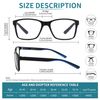 DONGDI reading glasses (3 MIX COLOUR, 2.50, Diopters)