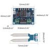 Professional Module 12V Soil Moisture Sensor Humidity Controller With Digital Display Automatic Watering System Module Soil Moisture Tester Humidity Controller Moisture Meters Soil Moisture Sensor