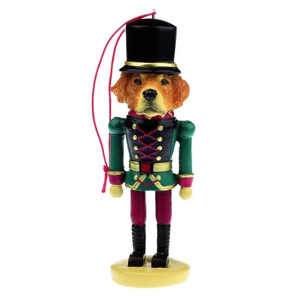 E&S Pets 35358-15 Golden Retriever Nutcracker Soldier Dogs Ornament