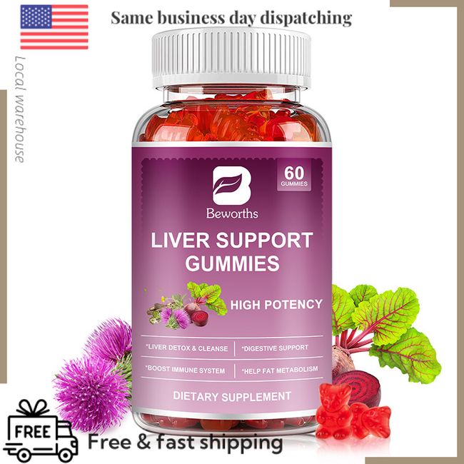 Liver Support Gummies for Cleanse, Detox & Repair Gummies Including Milk Thistle