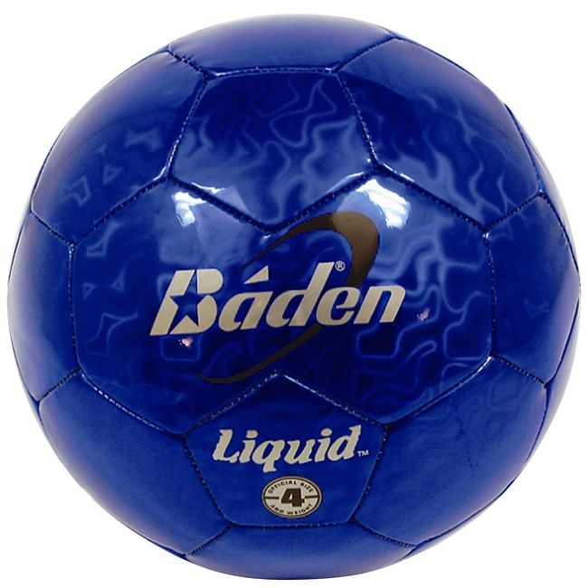 Baden Liquid Metallic Ball, Blue - Size 4