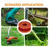 Viitech 4 PCS Strimmer Spool, 10FT/3.05M Lawn Mower Strimmer Spool, Replacement Strimmer Line Compatible for WORX Multiple String Trimmer