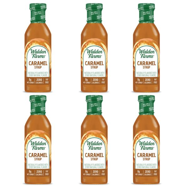 Walden Farm Near Zero Caramel Syrup 340g (Pack of 6)