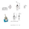 KKHMF 10pcs AC 3A/250V 6A/125V On/Off MTS-102 Mini 2 Position Latch Toggle Switch