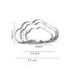 Cloud Cookie Cutter Set - 4.7”,3.9”,3” - 3 Piece - Stainless Steel