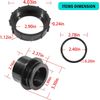 270100 Pool Valve Adaptor Replacement Kit for Pentair Quad D.E. Filter (6pcs)