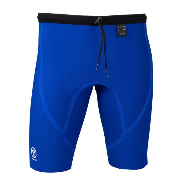 Rehband Thermohose R3 - Unterziehhose aus Neopren - Wärmeisolierende Short für Kraft- und Ausdauersport, angenehme Kompression & hoher Schutz, Farbe:Blau, Größe:XL