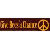 Give Bees a Chance - Environmental Bumper Sticker / Decal (11.5" X 3")