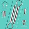 Tongue Scraper,Medical Grade Tounge Scraper Cleaner,Stainless Steel 100% BPA Free Metal Tongue Scrapers,Fights Bad Breath,Great For Oral Hygiene,Tongue Cleaners For Adults And Kids(Pack Of 2)
