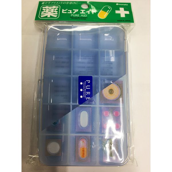 Pure AID medicine case Blue Colour