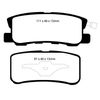 EBC Brakes DP31407C Redstuff Ceramic Low Dust Brake Pad