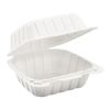 Karat Earth 6"x6" Mineral Filled PP Hinged Container(1 compartment)/e