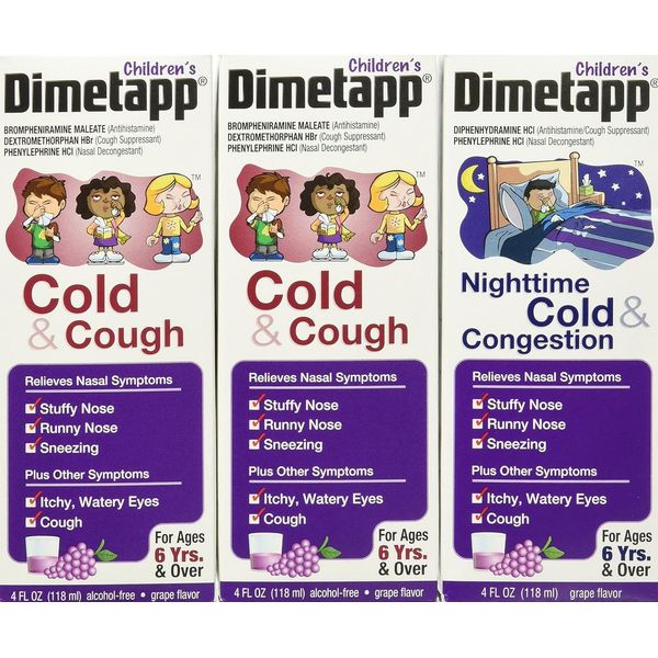 Dimetapp Children's Cold & Cough/Congestion 2 Pack + Day/Night Value 1 Pack