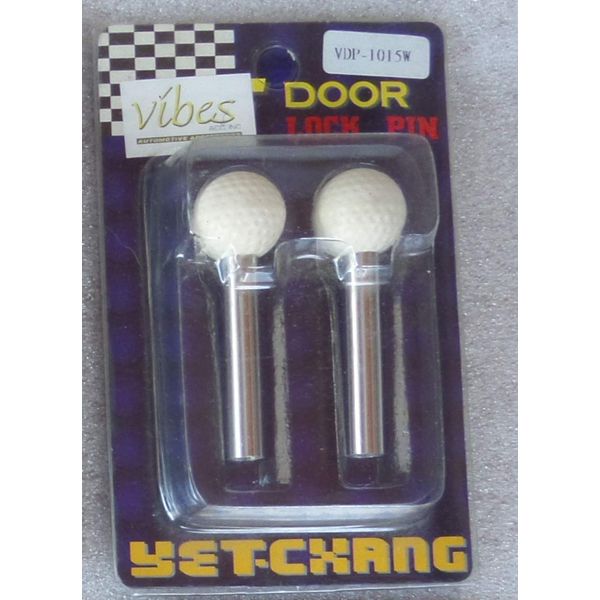 Vibes VDP-1015W Golf Ball Threaded Top Mount Door Lock Replacement Stems