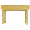 Small Natural Wooden Stool Rustic Shabby chic rectangle seat Scandinavian