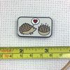 Hedgehog Pincushion Love Enamel Needle Minder