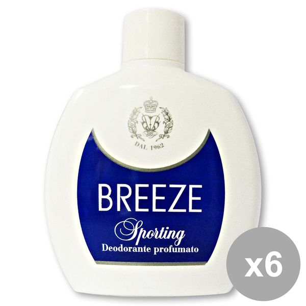 BREEZE 6er Set Deodorant Squeeze Sporting 100 ml Körperpflege