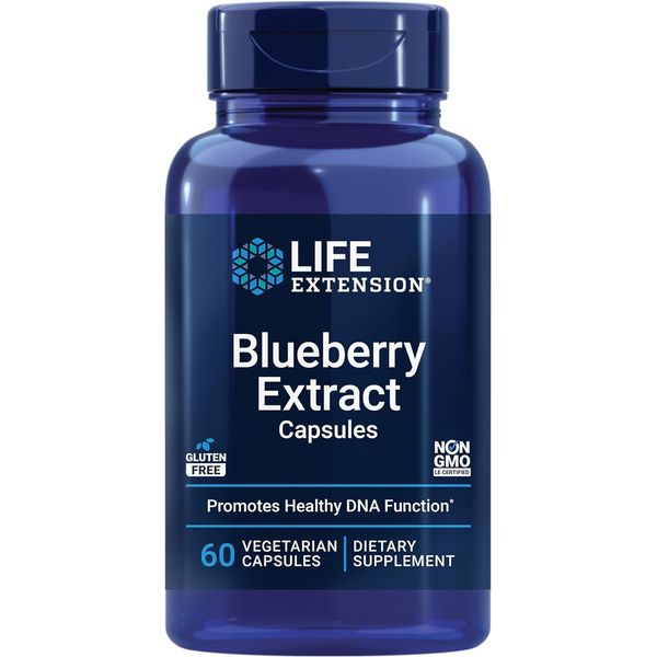 Life Extension Blueberry Extract Capsules, 60 vegetarian capsules