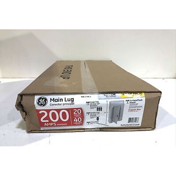 GE 200 Amp 20-Space 40-Circuit Main Lug Indoor Load Center Contractor *READ