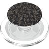 Butterfly Meadow Botanical Wildflower Pattern (Ash Black) PopSockets PopGrip for MagSafe