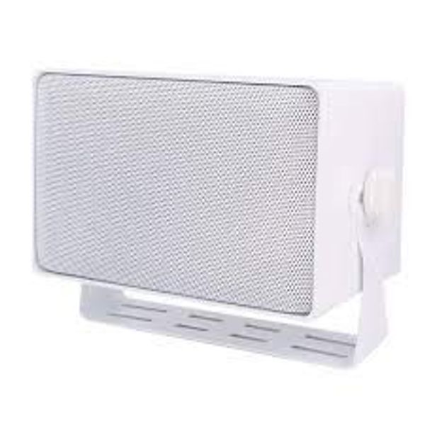 Speco Technologies DMS3TSW 3-Way All Weather Mini Speaker with Line Transformer (White)