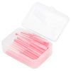 ANGGREK 60pcs / Box Interdental Brush Tooth Cleaning Tool Dental Teeth Cleaner Toothpick (Pink)