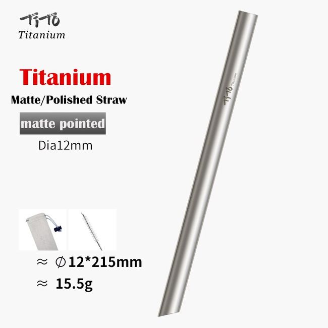 Reusable Metal Straw, Titanium Straws, Steel Straws, Tito Straw