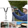 TNBSGH 1 PCS Rain Chains Professional Rain Chain Gutter Adapter Drain Rain Chain Clip V-Shaped Rain Chain Hook for Gutter Downpipe Systems Rectangular