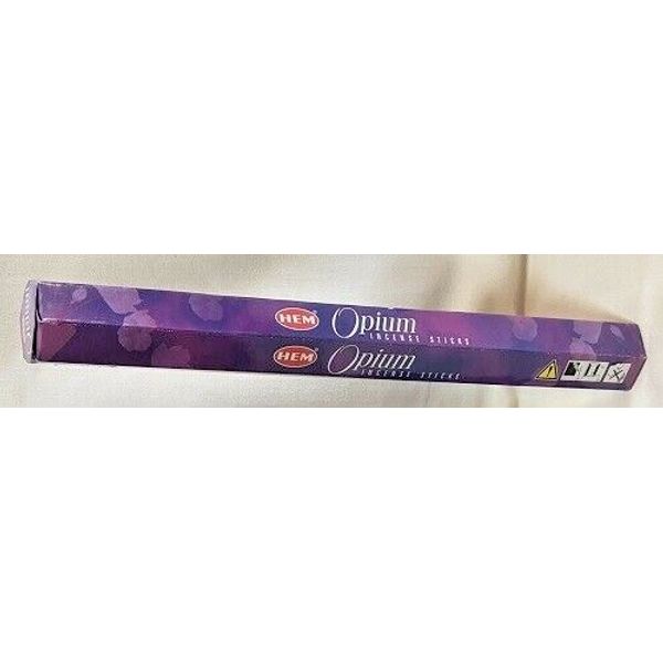 HEM INCENSE STICKS - 20 STICK HEXAGON BOX -Opium SCENT