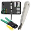 Combrite Ethernet Network Tool Kit LAN RJ11 RJ45 Cat5e TV Cable Tester Crimp Stripper Tool Set